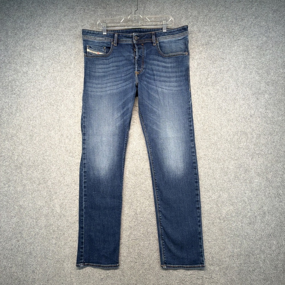 Diesel Buster X Jeans Mens 36 Blue Slim Tapered Stretch Denim Fits 38x31